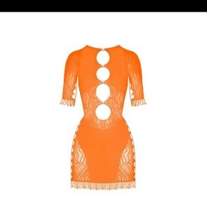 Poster girl Miranda tangerine dress
